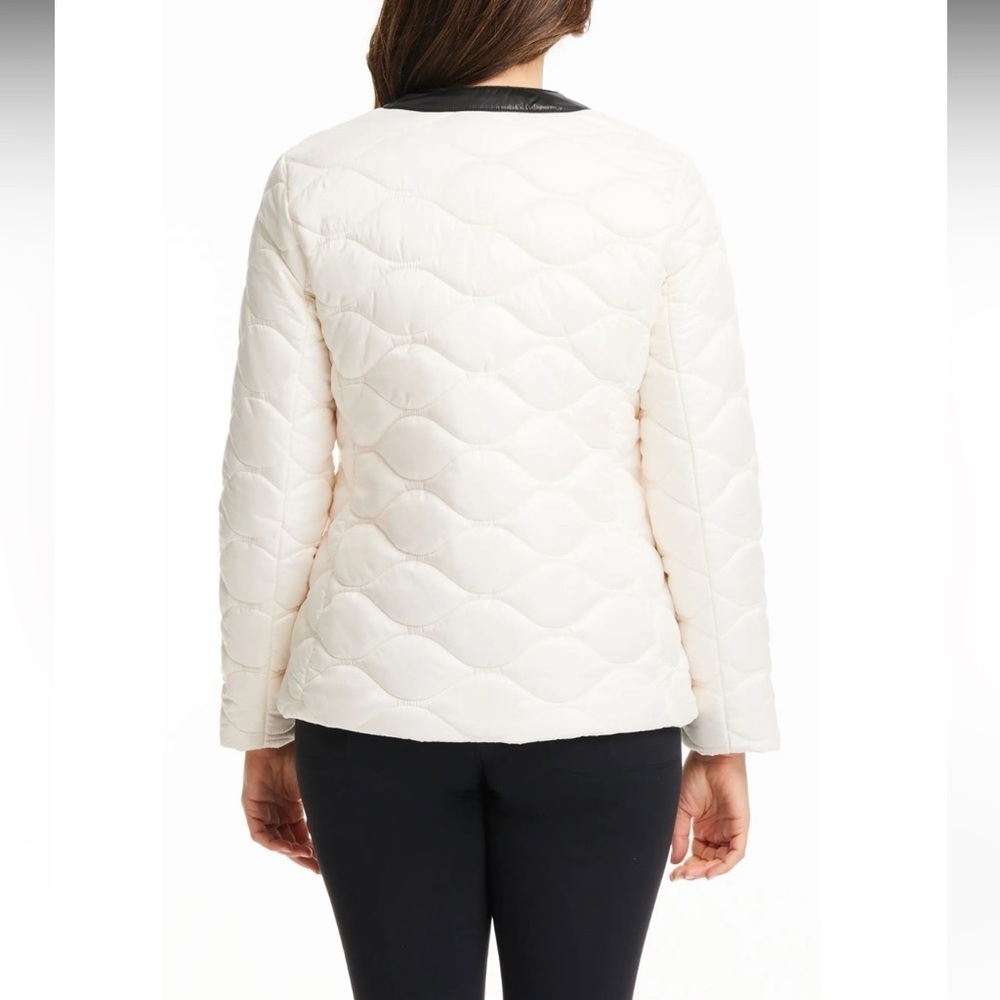 Kate Spade | Pearl Snap Quilted Jacket White NEW Size M - Picture 9 of 9